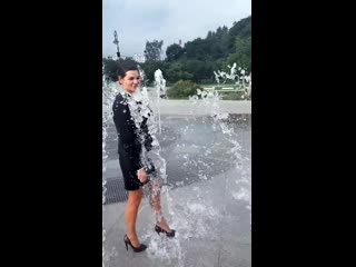 business suit fountain 2