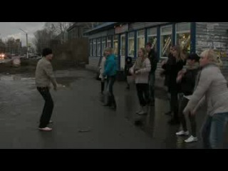 flash mob in the city of lesosibirsk