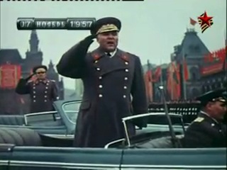 history of military parades on red square. film 3.
